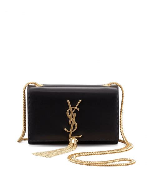 ysl yves saint laurent black leather cassandre tassel crossbody bag|Saint Laurent crossbody handbags.